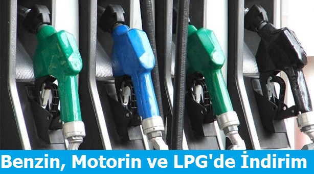 Benzin, Motorin ve LPG'de indirim