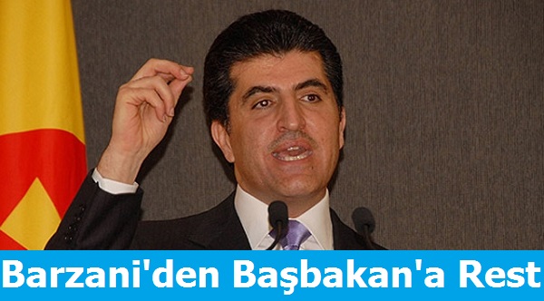 Barzani'den Başbakan'a Rest