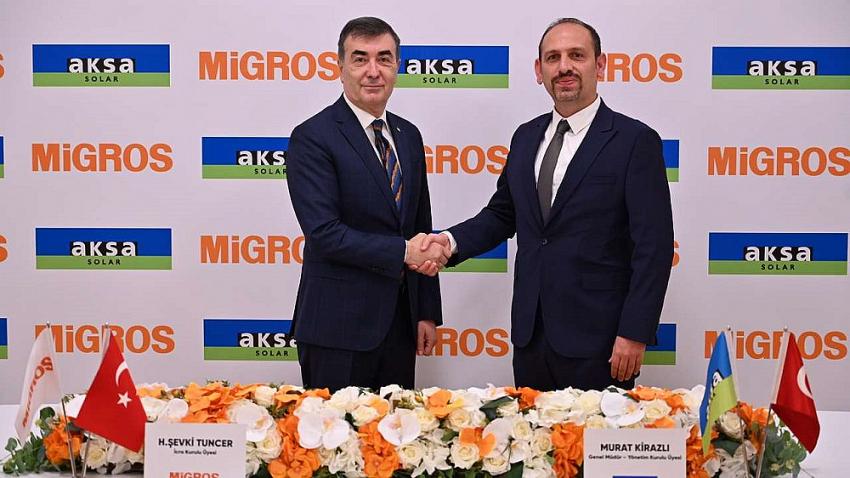 Migros ve Aksa Elektrik'ten GES İş Birliği