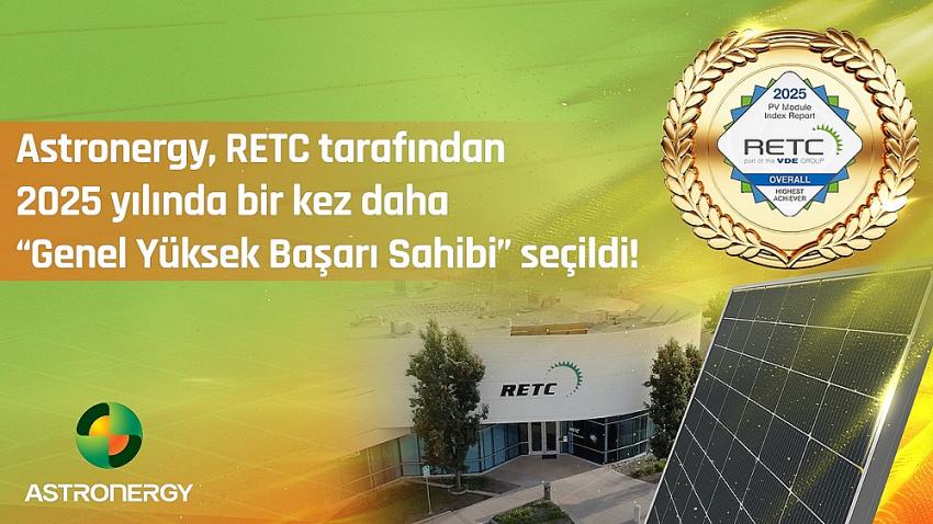 Astronergy, 2025’te RETC’den Genel Yüksek Başarı Sahibi Unvanını Kazandı