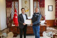 VEDAŞ Ekiplerine Gürpınar Kaymakamı’ndan Teşekkür Belgesi