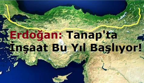 Erdoğan: TANAP'ta inşaat Bu Yıl Başlıyor